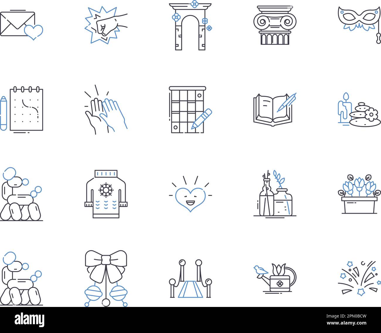 Creative activities outline icons collection. Innovative, Crafting