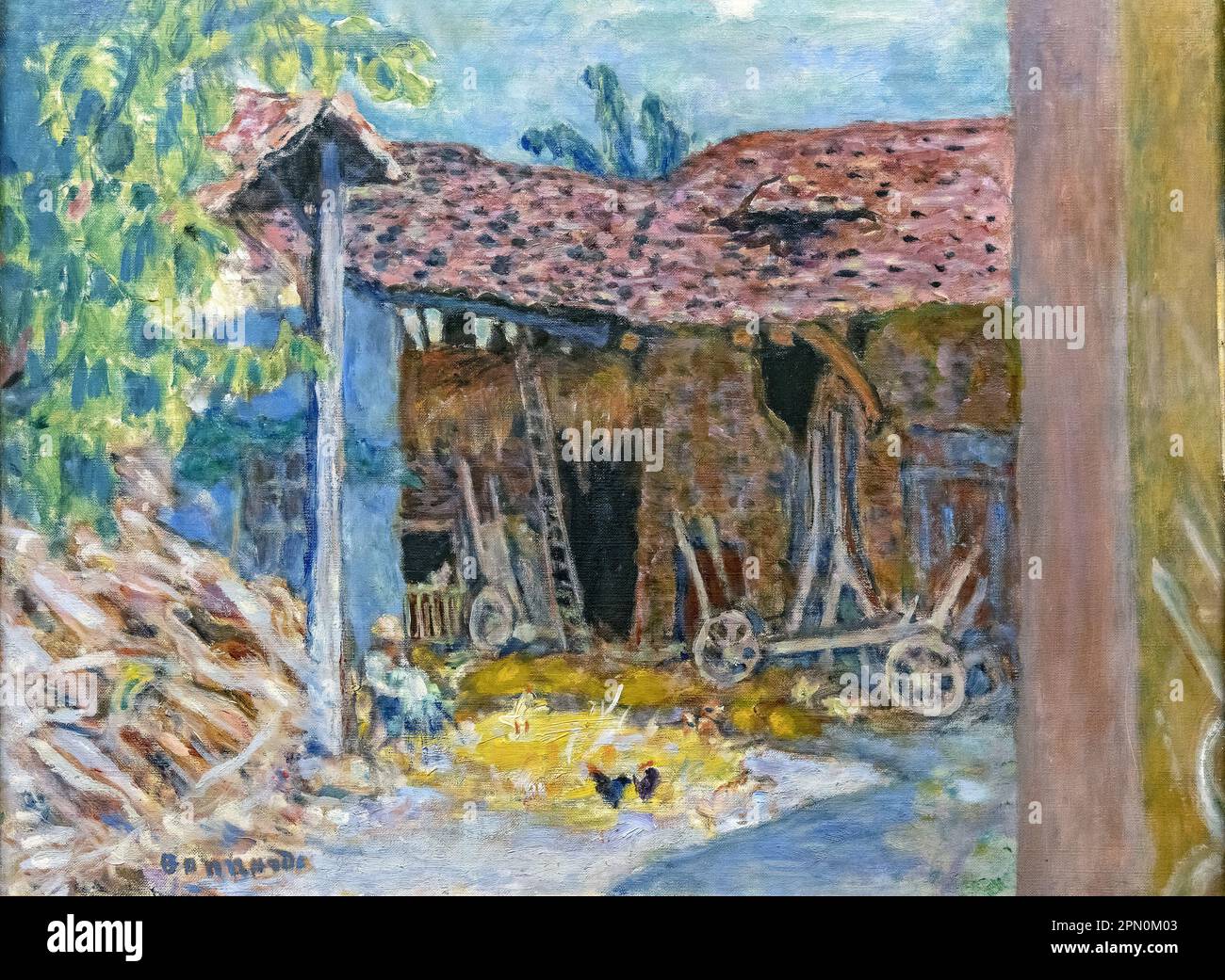 La Grange (1919) painted by the French post-impressionist painter Pierre Bonnard Stock Photo