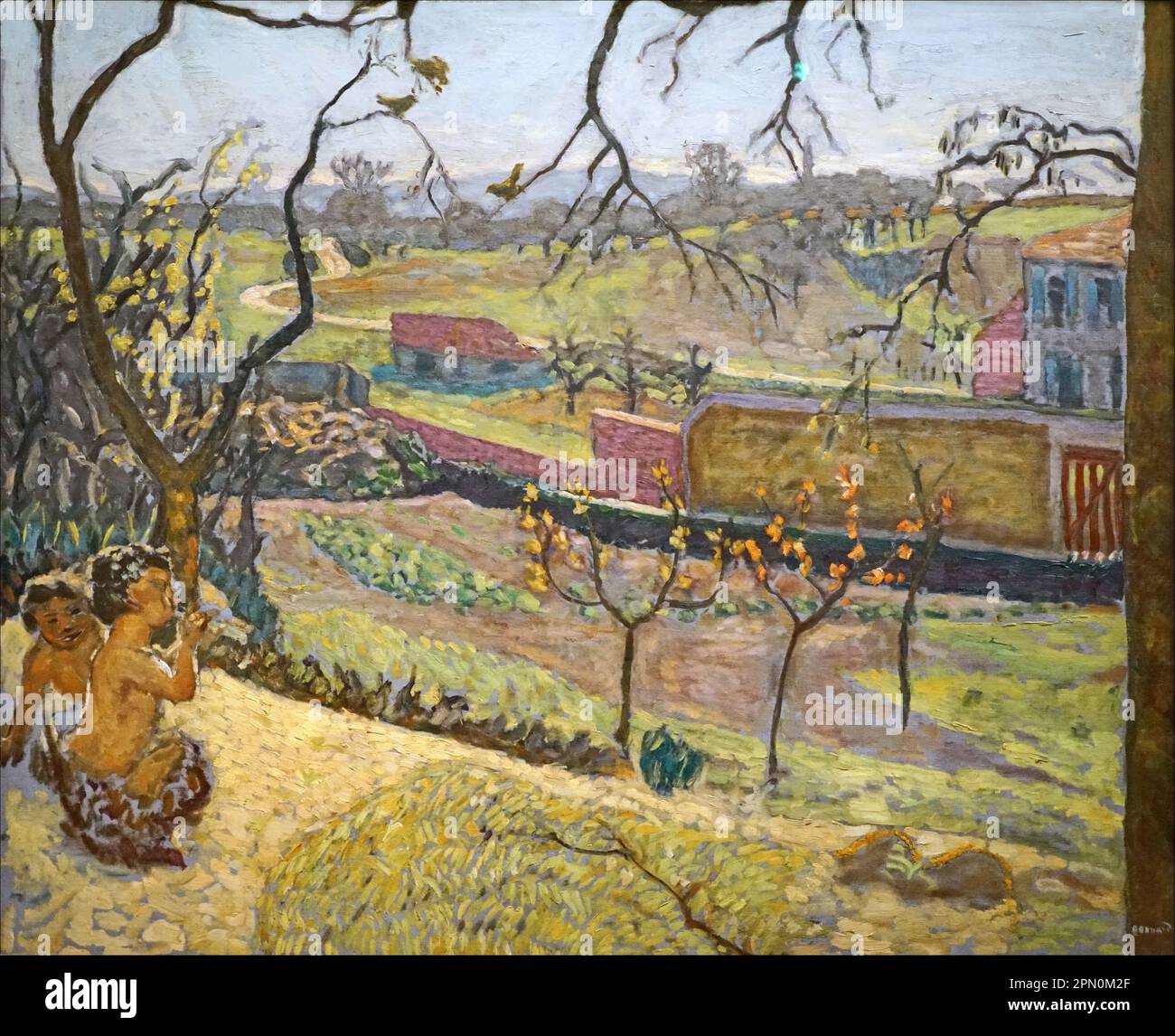 First Spriing painted by the French post-impressionist painter Pierre Bonnard Stock Photo