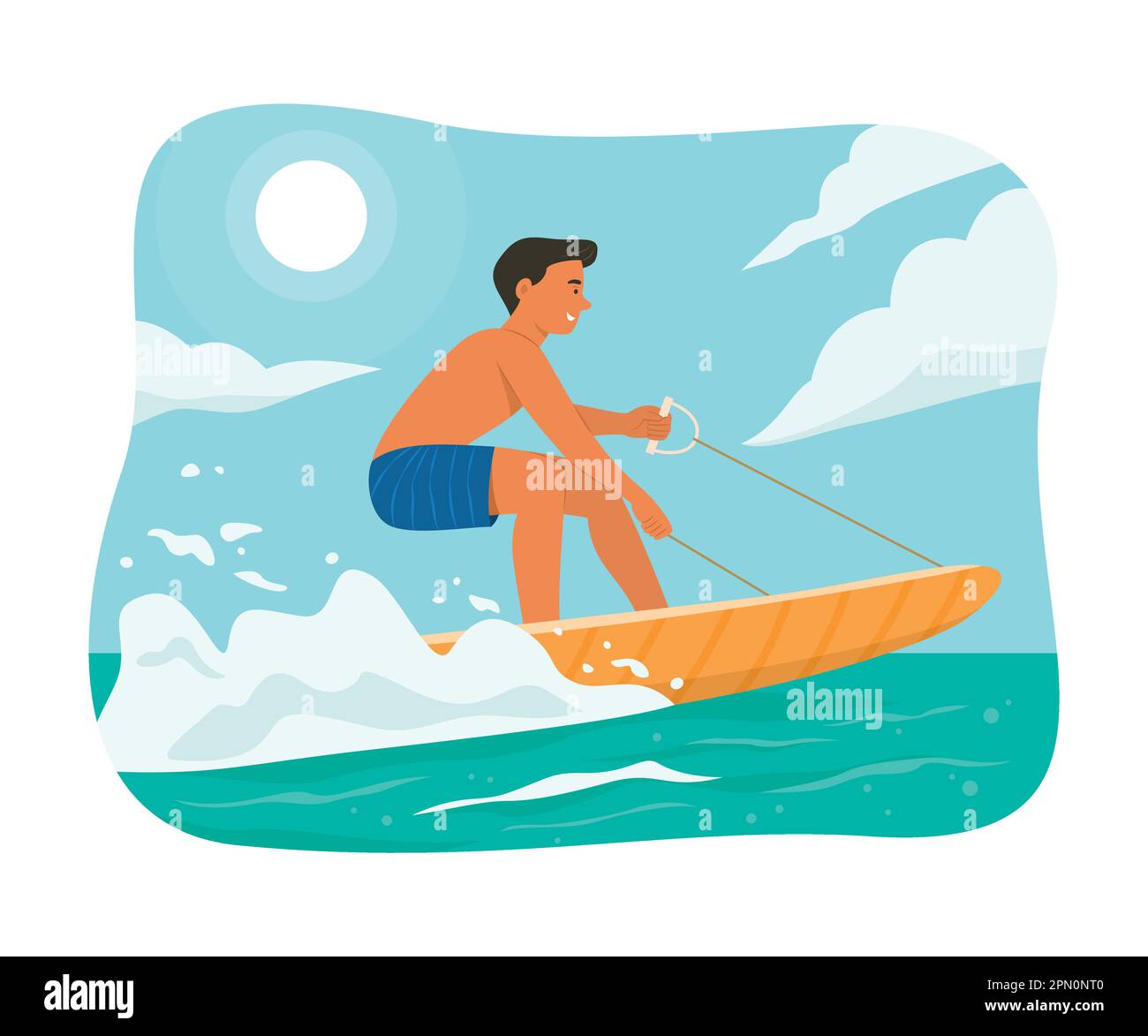 Electric surfboard Stock Vector Images Alamy