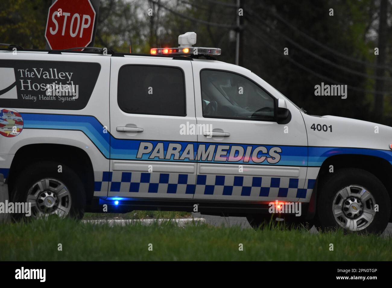 Franklin Lakes, United States. 15th Apr, 2023. Paramedics on scene