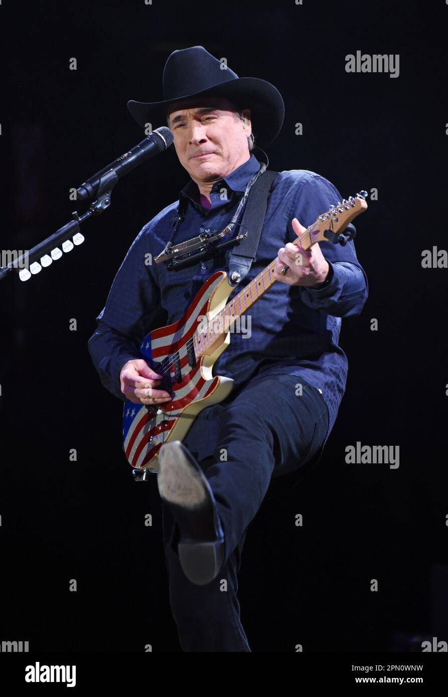 Hiawassee, GA, USA. 15th Apr, 2023. Clint Black on stage for Clint