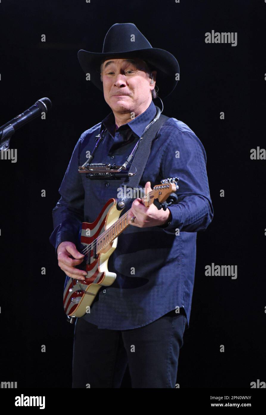 Hiawassee, GA, USA. 15th Apr, 2023. Clint Black on stage for Clint