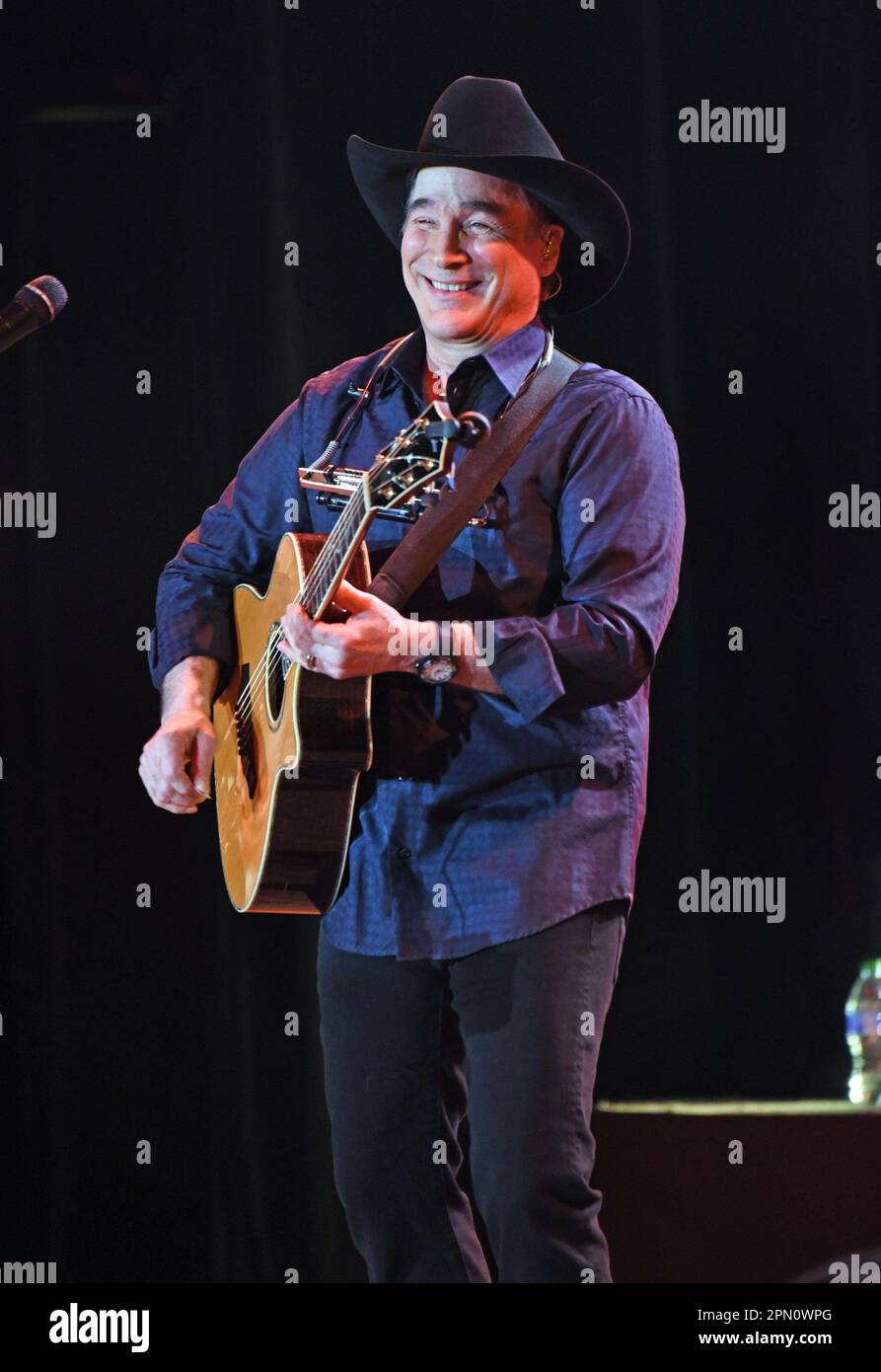 Hiawassee, GA, USA. 15th Apr, 2023. Clint Black on stage for Clint