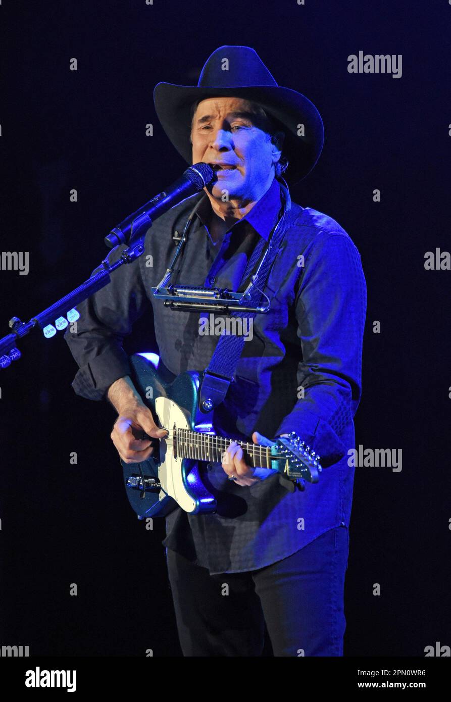 Hiawassee, GA, USA. 15th Apr, 2023. Clint Black on stage for Clint