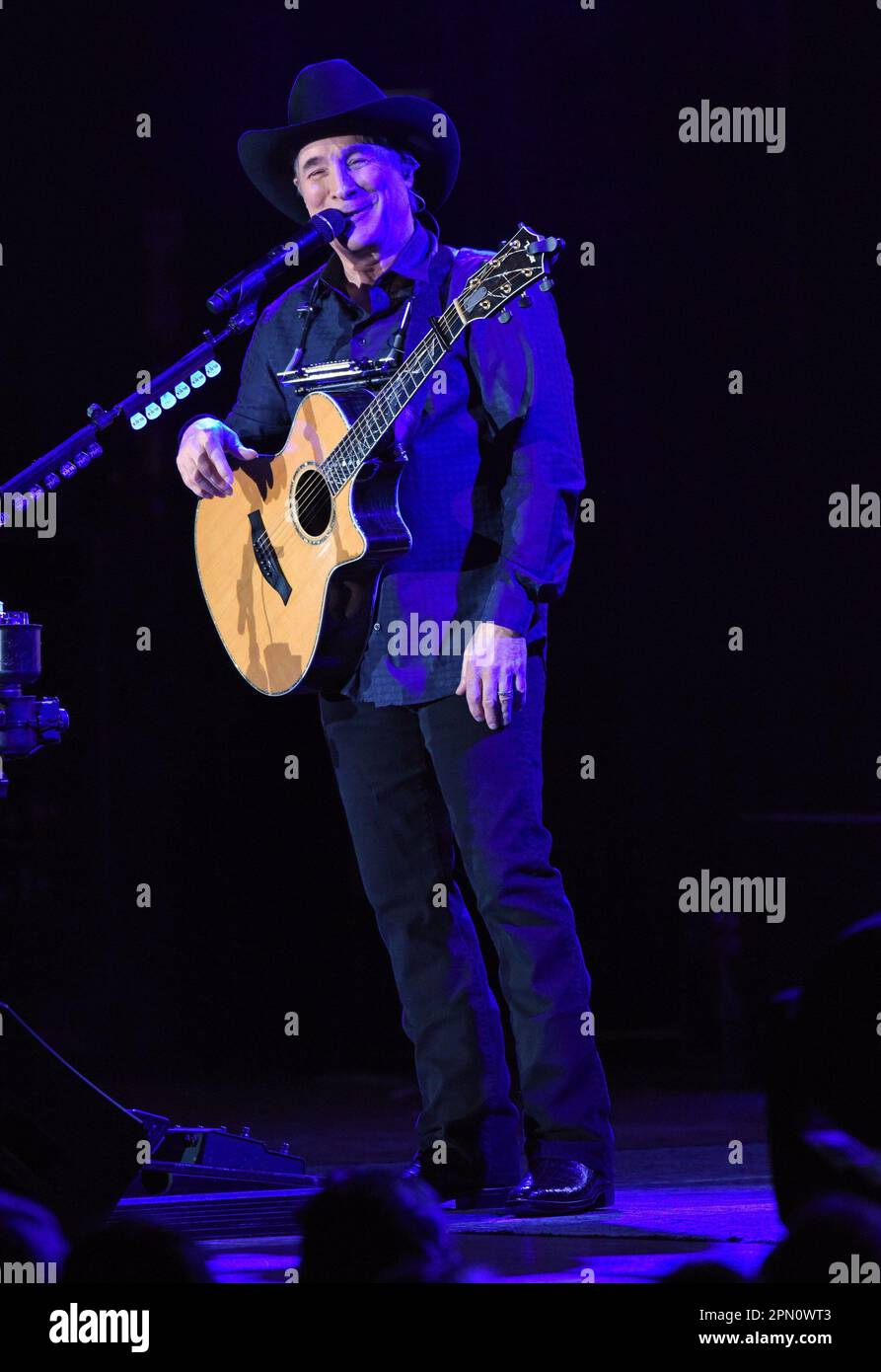 Hiawassee, GA, USA. 15th Apr, 2023. Clint Black on stage for Clint