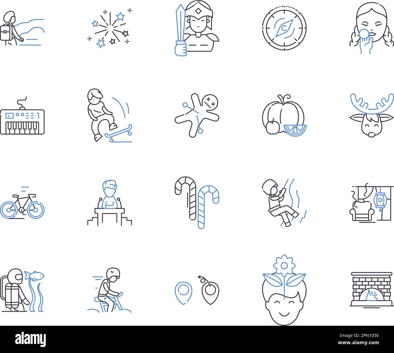 Parties and holidays outline icons collection. Parties, Holidays ...