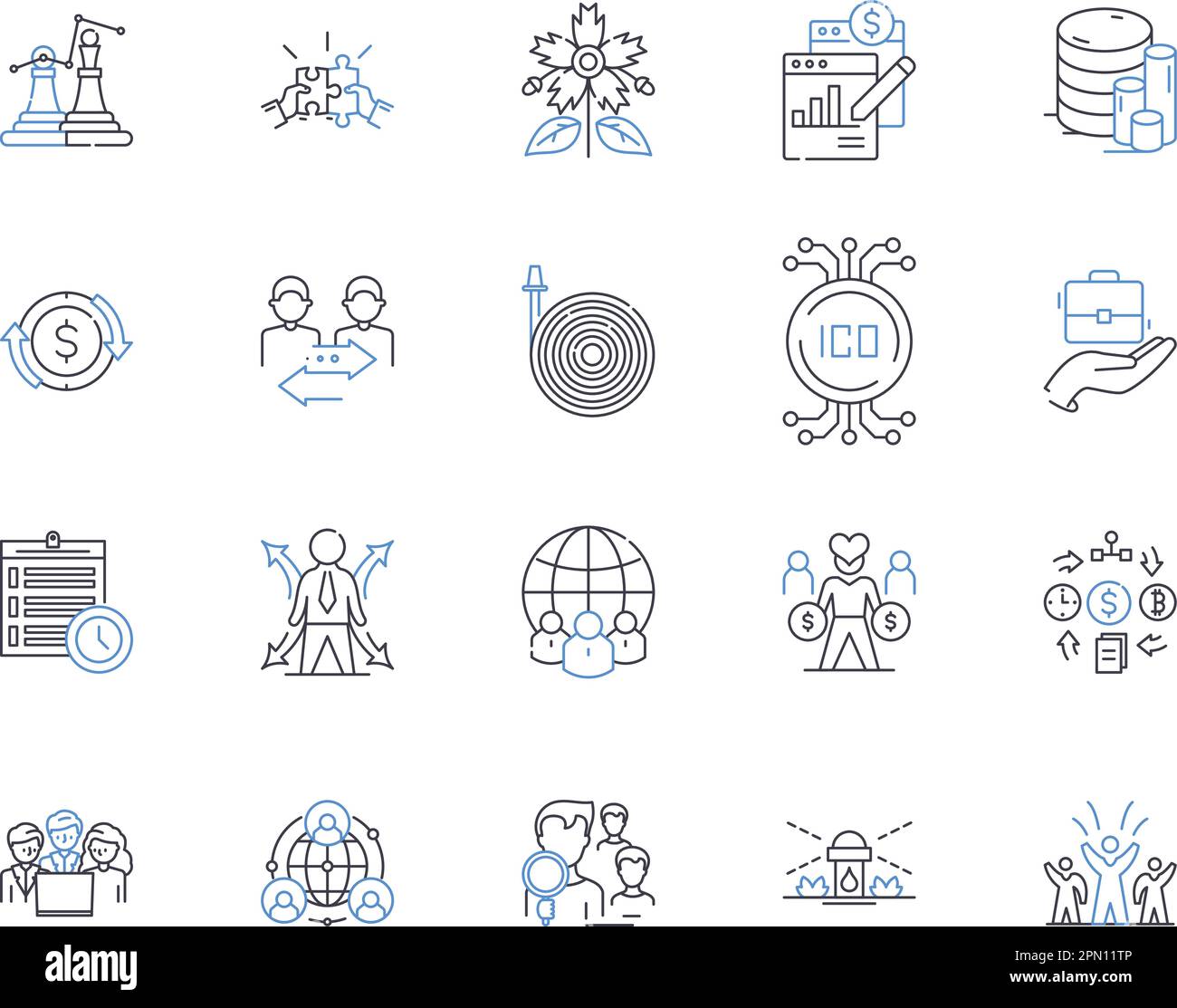 Farming sector outline icons collection. Farming, Sector, Agriculture, Crops, Production, Harvest, Tillage vector and illustration concept set Stock Vector