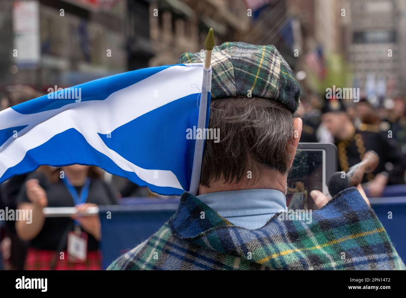 New York, New York, USA. 15th Apr, 2023. (NEW) 25th Annual New York City Tartan Day Parade