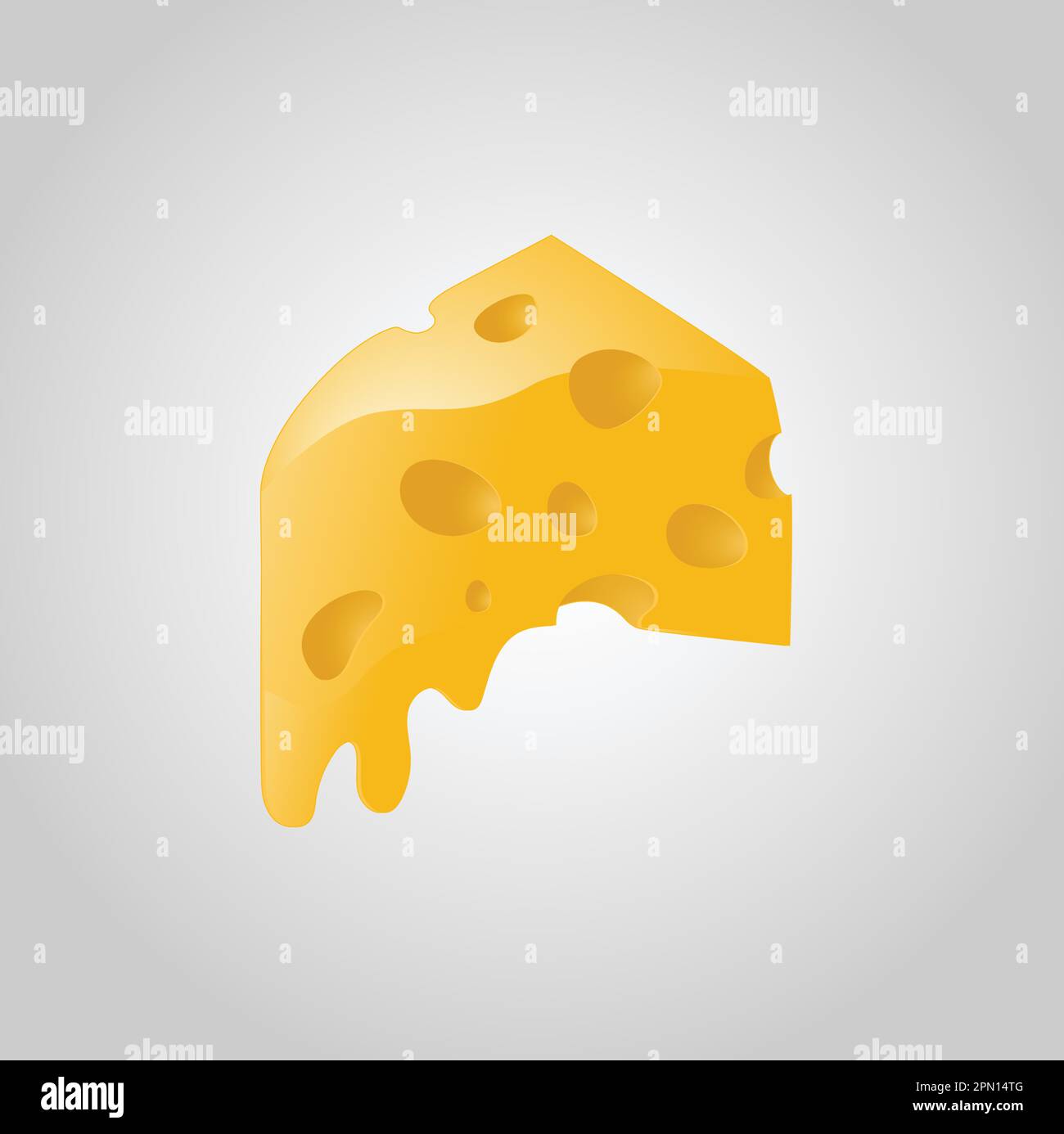 Piece sliced Cheese with holes vector illustration Stock Vector Image