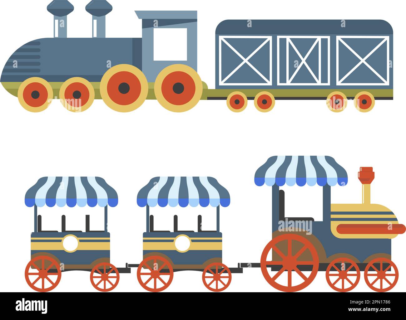 Miniature railway steam engine Stock Vector Images Alamy