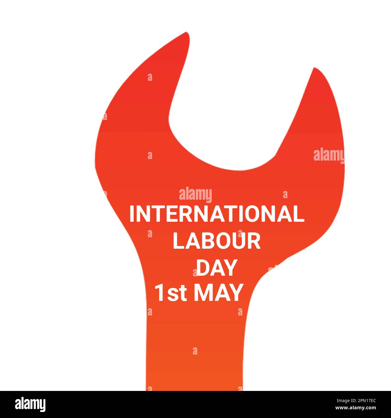 International Labour Day. 1st May. Holiday concept. Template for background, banner, card, poster with text inscription. Vector illustration. Stock Vector