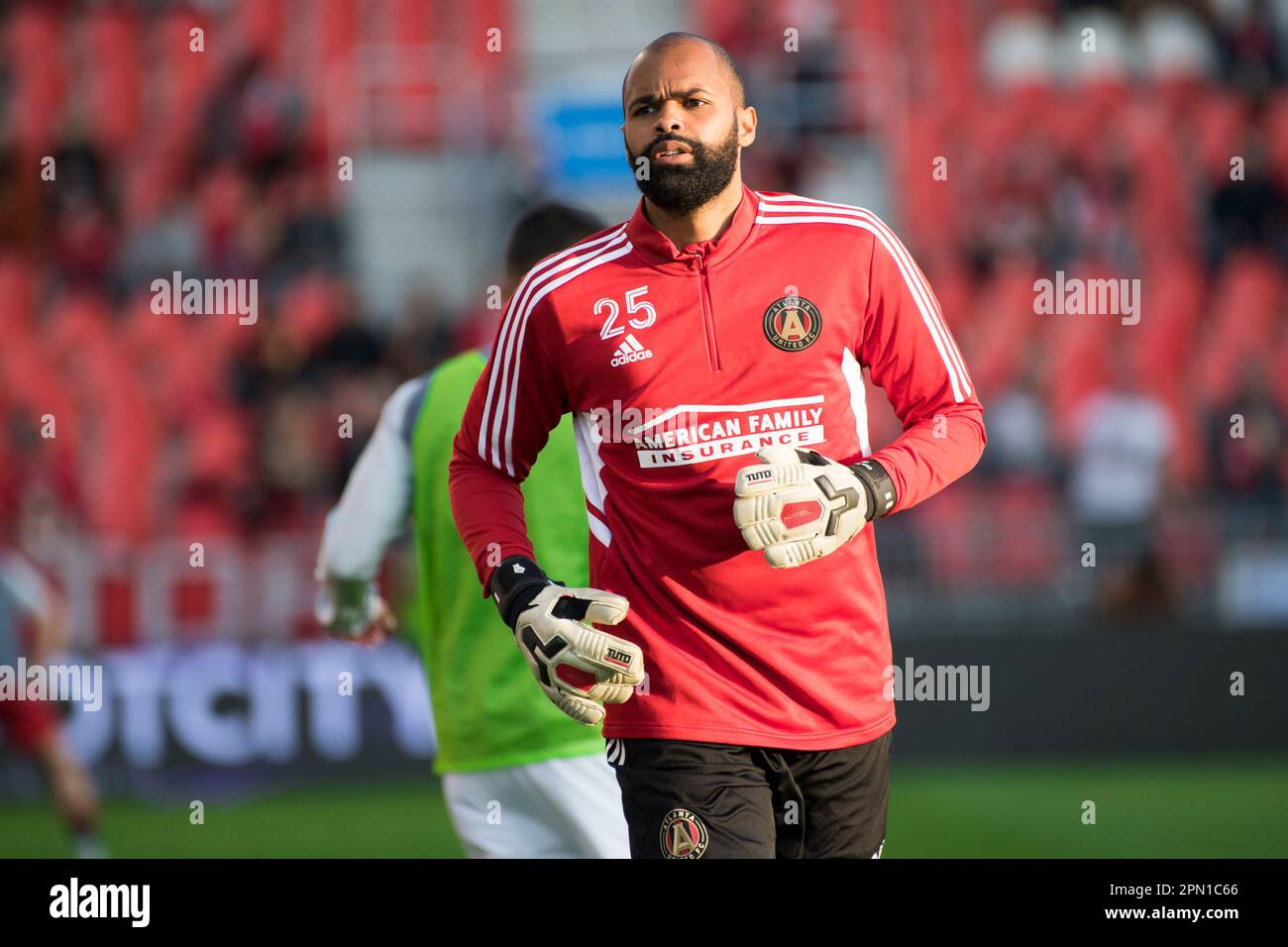 Toronto, Canada. 15th Apr, 2023. Clément Diop #25 seen during the MLS game between Toronto FC and Atlanta United at BMO field. The game ended 2-2. Credit: SOPA Images Limited/Alamy Live News Stock Photo