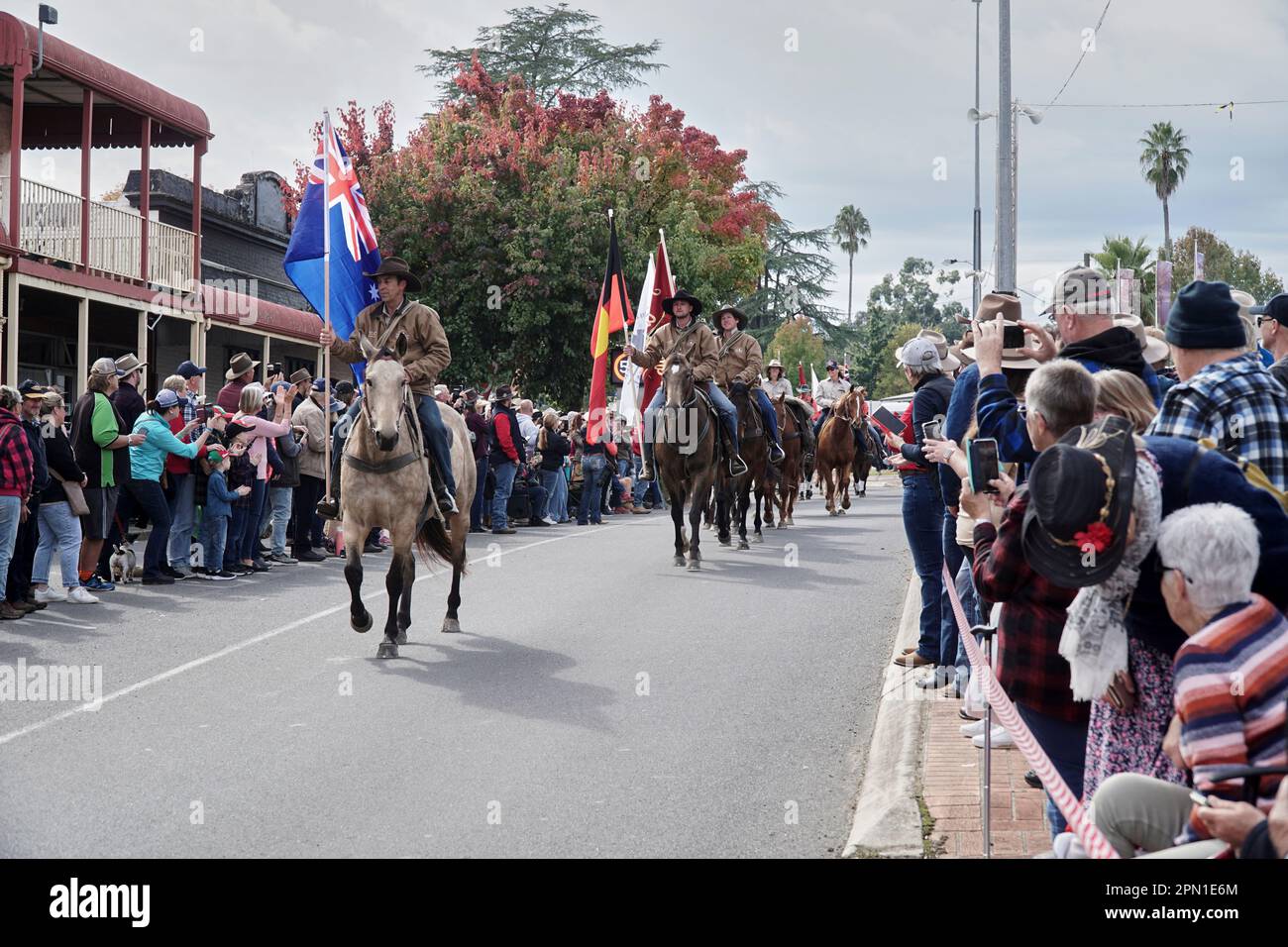 Corryong Victoria Australia, The Man from Snowy River Festival street