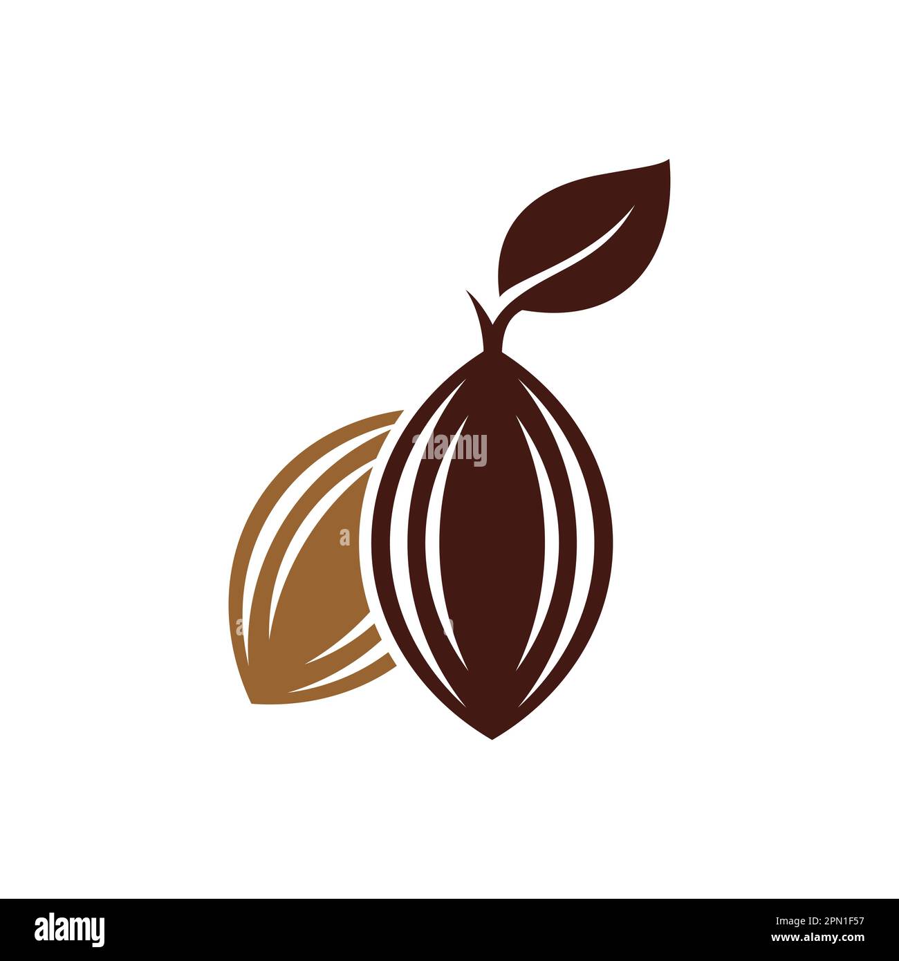 cacao flat style vector icon Stock Vector