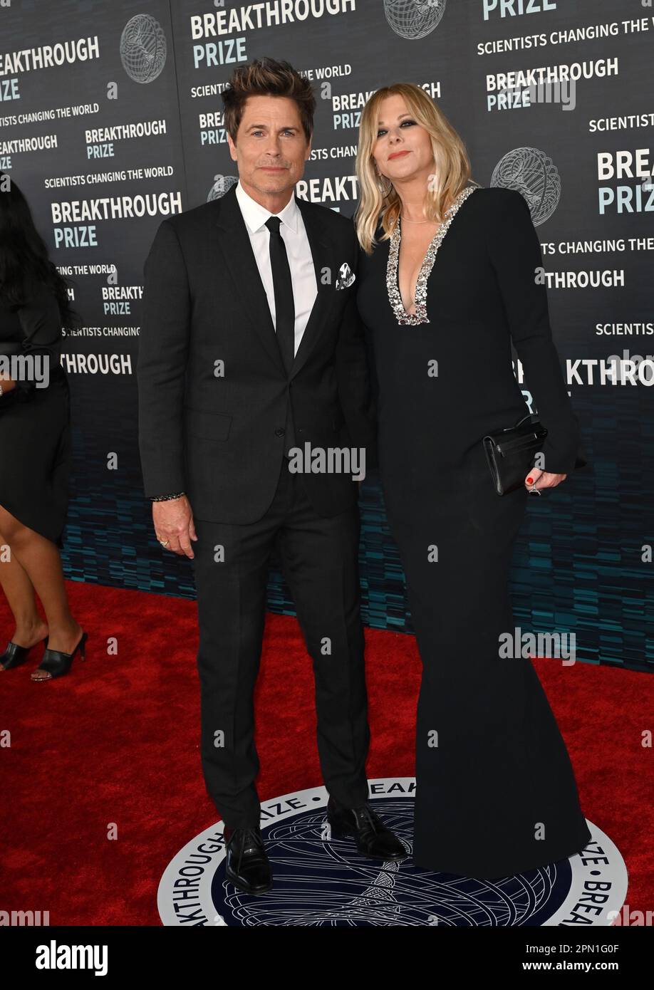 Rob Lowe & Sheryl Berkoff at the 2023 Breakthrough Prize Ceremony for Science & Mathematics at the Academy Museum. Picture: Paul Smith-Featureflash Stock Photo