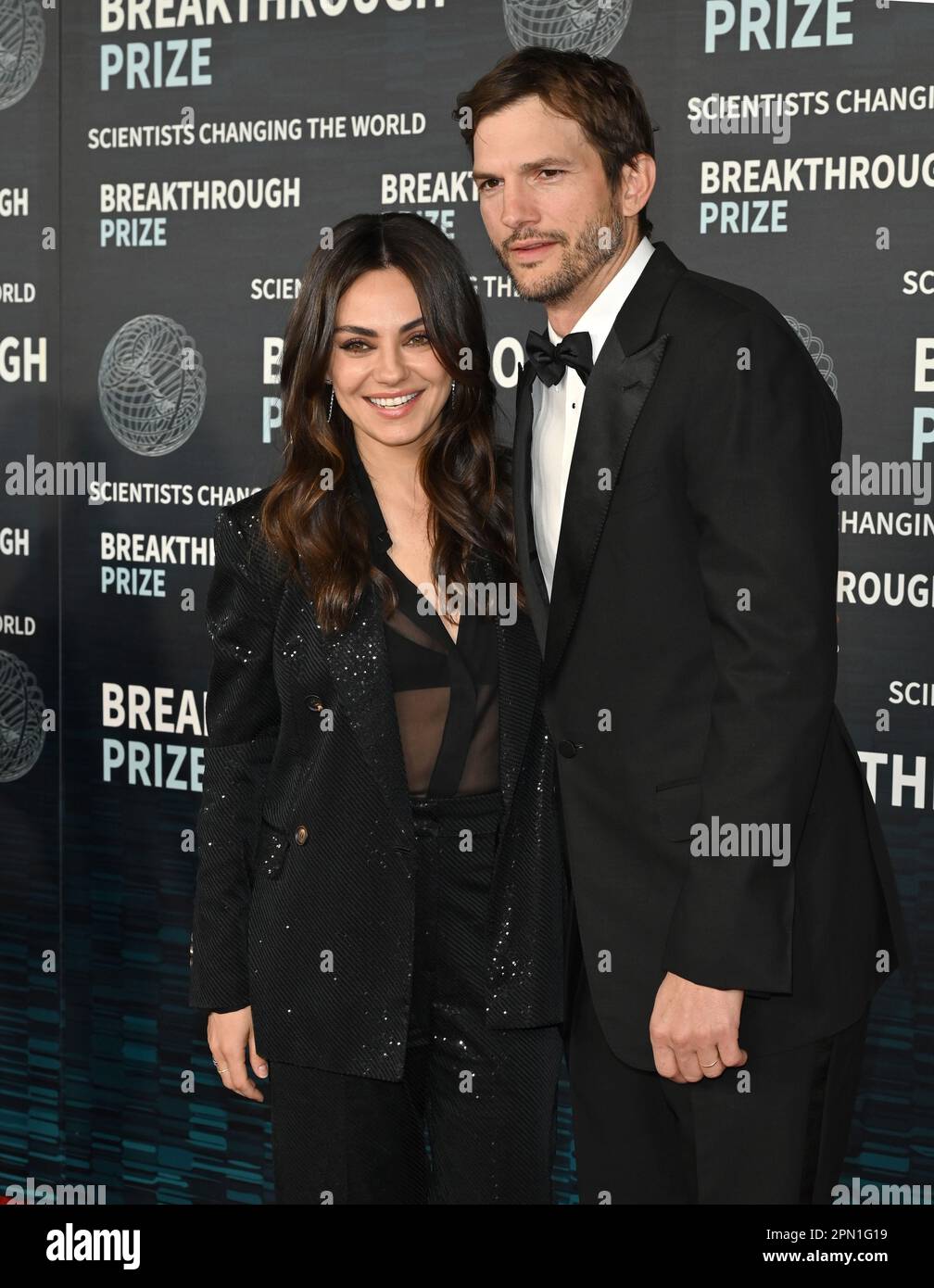 Ashton Kutcher & Mila Kunis at the 2023 Breakthrough Prize Ceremony for Science & Mathematics at the Academy Museum. Picture: Paul Smith-Featureflash Stock Photo