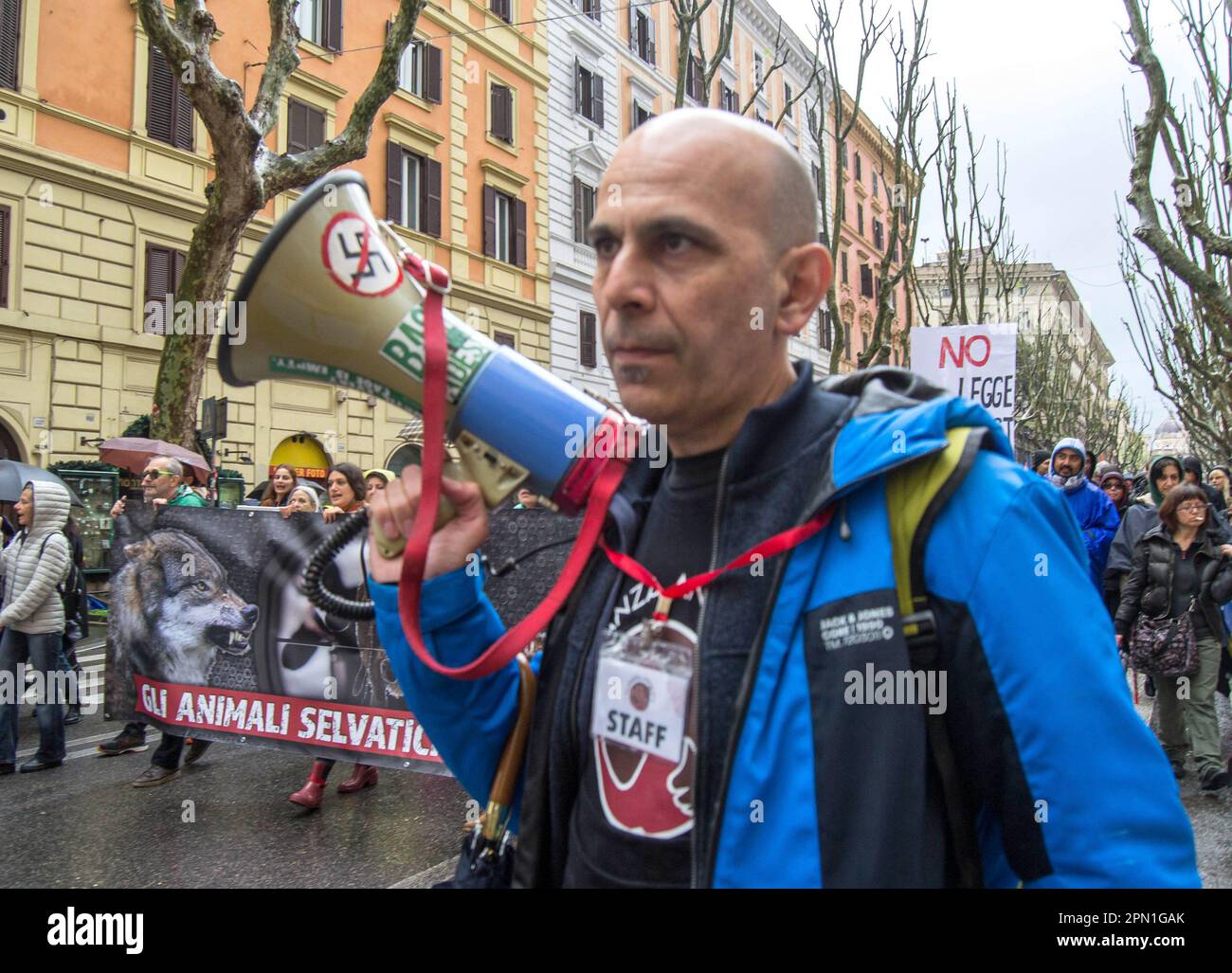 Rome, Italy, Italy. 15th Apr, 2023. Demonstration in Rome by animal ...