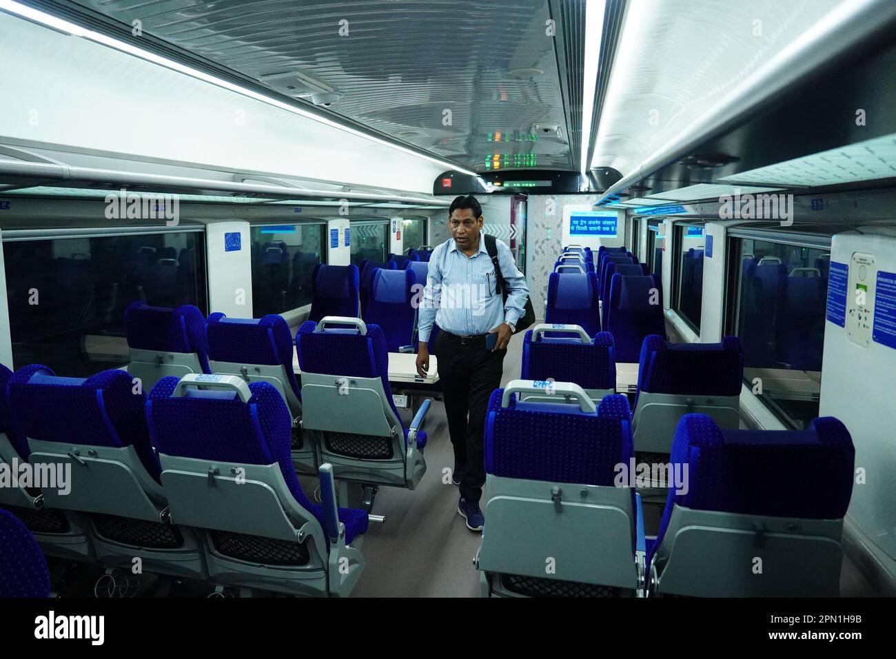 AjmerDelhi Cantt Vande Bharat Express Train being flagged off as it