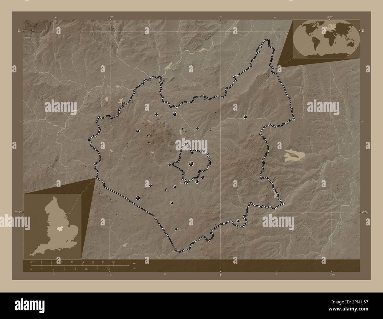 Map of kirby muxloe hires stock photography and images Alamy
