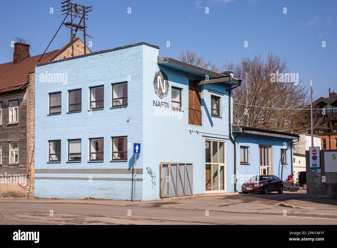 Nafta Films headquarters at Soo 4 in Kalamaja district of Tallinn, Estonia Stock Photo