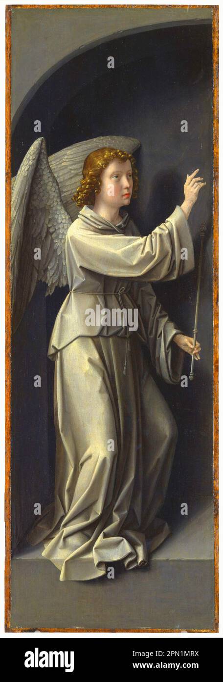 Archangel Gabriel by Gerard David in 1510 Stock Photo