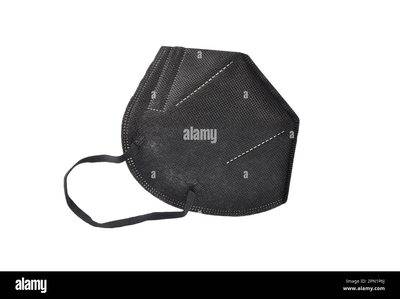 Black face mask isolated on white background Stock Photo Alamy
