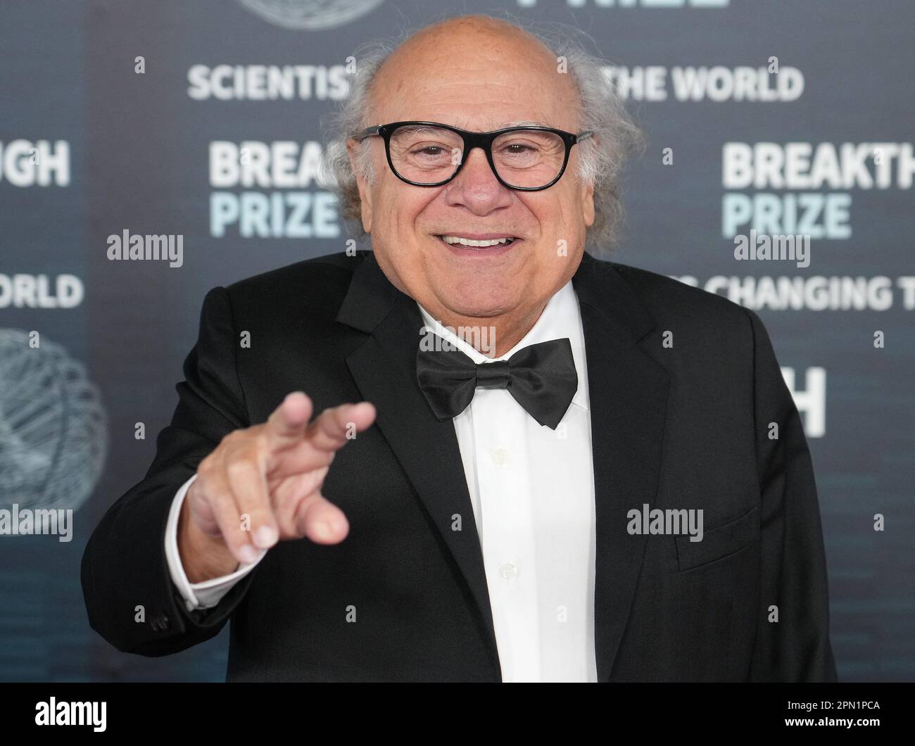 Los Angeles, USA. 15th Apr, 2023. Danny DeVito arrives at the 9th Annual Breakthrough Prize Ceremony held at the Academy Museum of Motion Pictures in Los Angeles, CA on Saturday, ?April 15, 2023. (Photo By Sthanlee B. Mirador/Sipa USA) Credit: Sipa USA/Alamy Live News Stock Photo