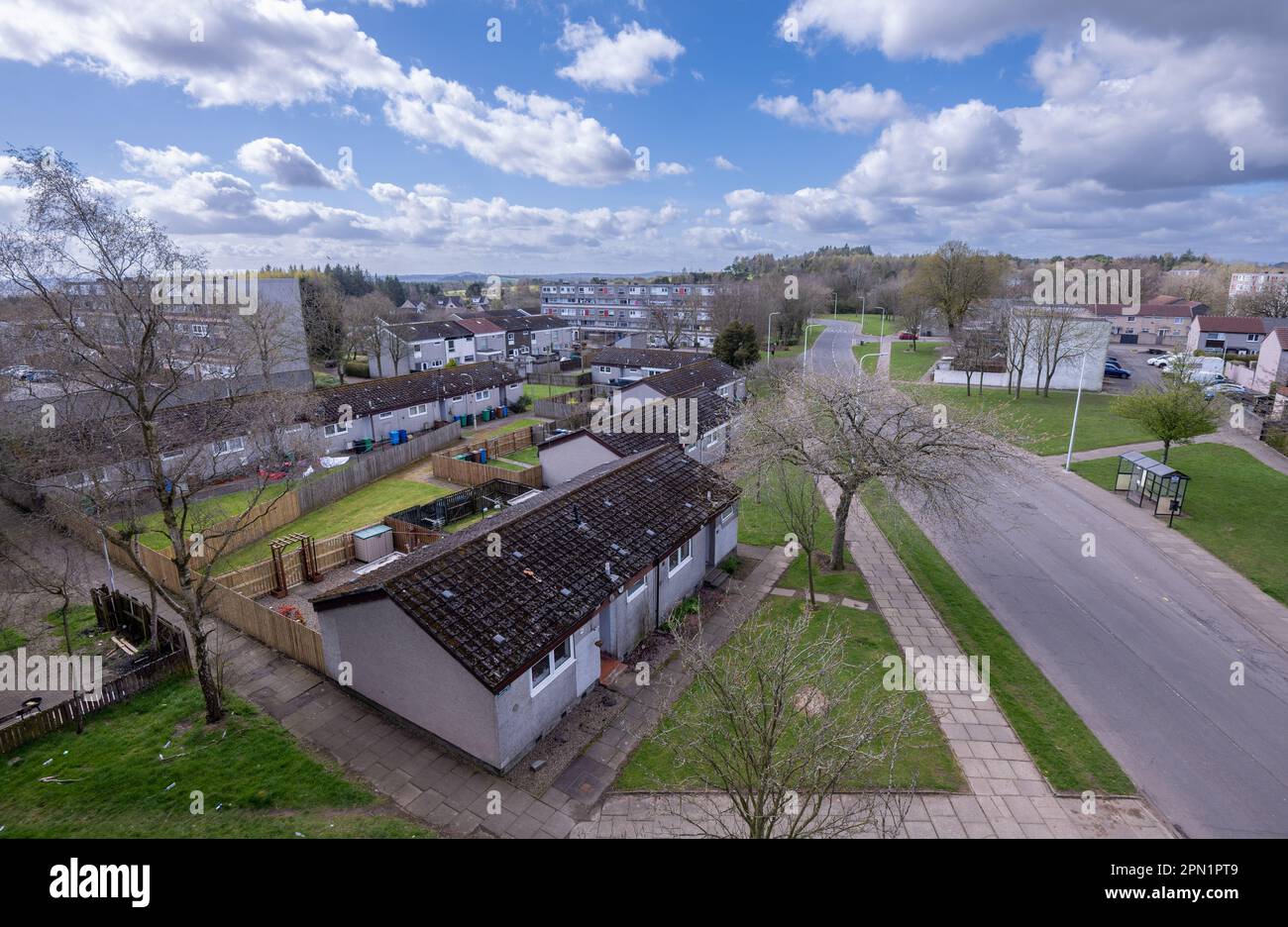 council housing around abbotsford Drive, Glenrothes Stock Photo Alamy