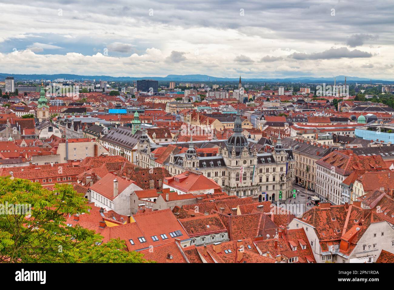 Graz, Austria - May 28 2019: The town hall of Graz (German: Grazer Rathaus) houses the official residence of the mayor of Graz, the local council and Stock Photo