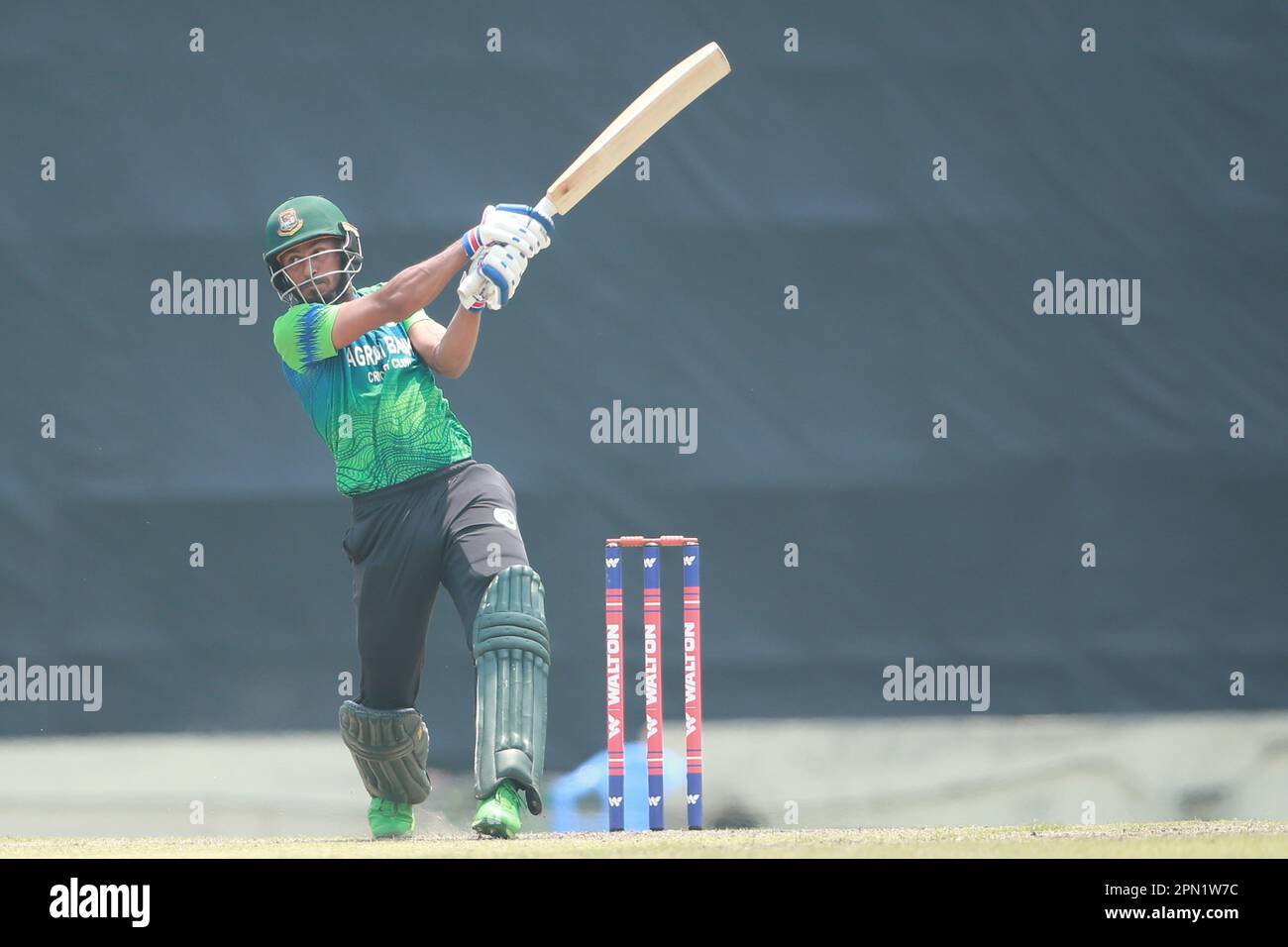 Agrani Bank Cricket Club batter Abu Haydar Rony bats during theDhaka ...