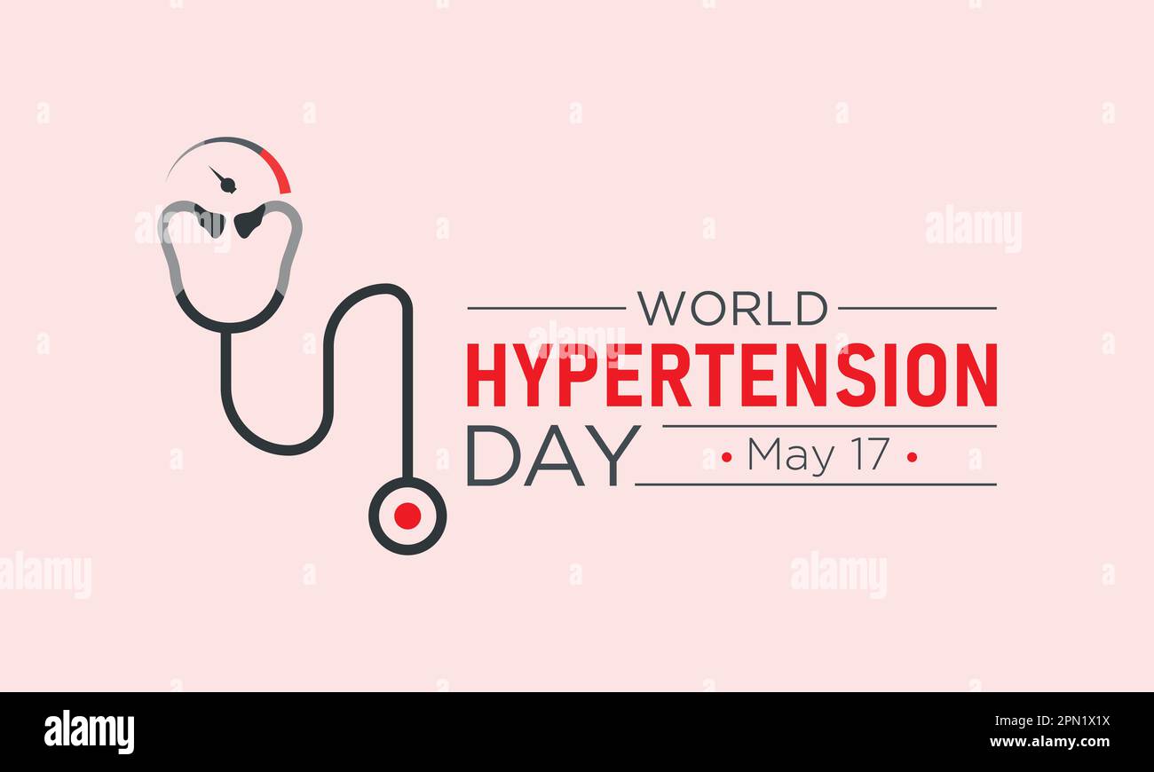 World Hypertension Day Is Observed Every Year On 17th May. Vector ...