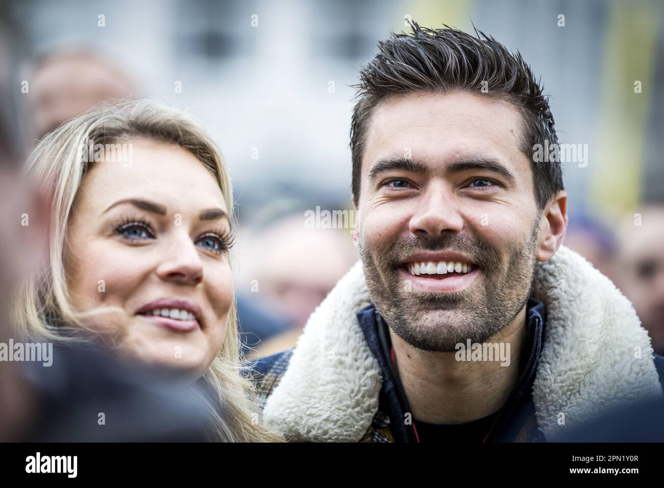 MAASTRICHT - Tom Dumoulin prior to the start of the 57th Amstel Gold Race 2023 on April 16, 2023 in Maastricht, Netherlands. ANP MARCEL VAN HOORN Stock Photo
