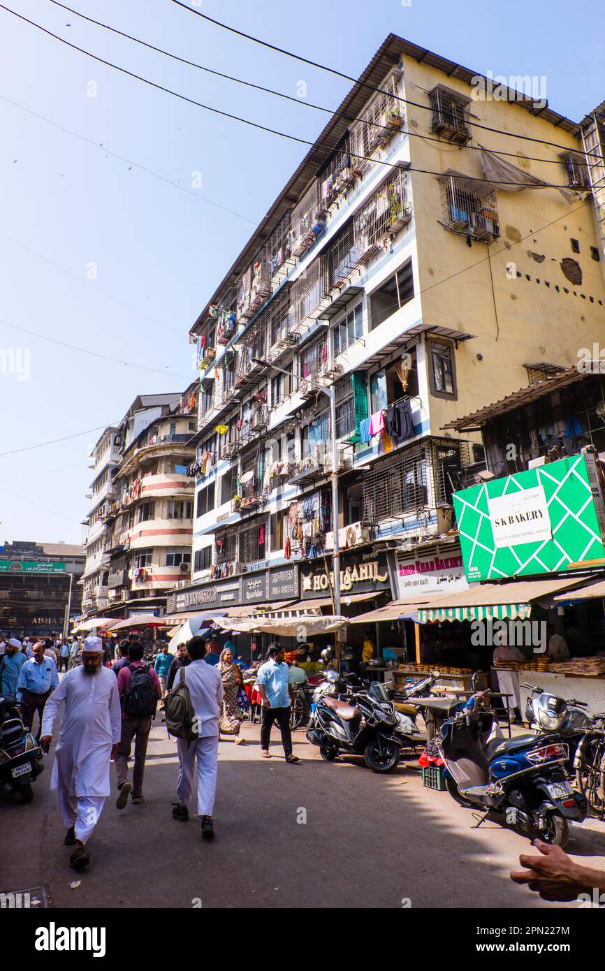 Mohammad Ali Road, Bhendi Bazar, Mumbai, India Stock Photo