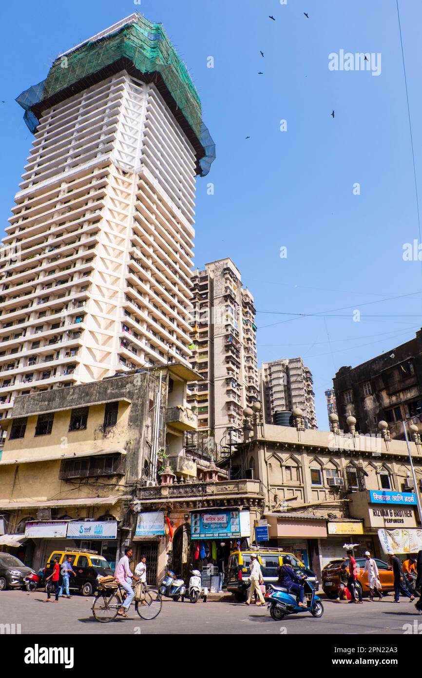 Manish road, at Zohar Chowk, Ajmer, Mumbai, India Stock Photo