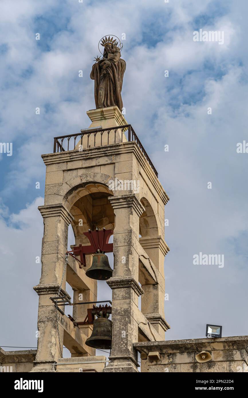 The Maronite Church of our Lady of the Hill in the village of Deir al-Qamar in Mount Lebanon, Deir al-Qamar, Lebanon Stock Photo
