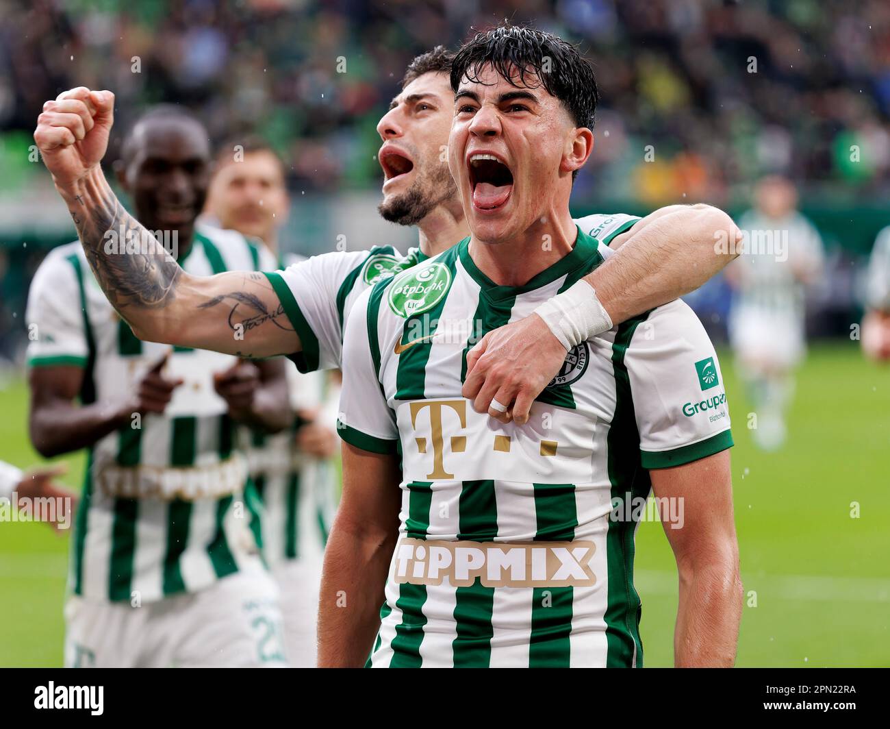 BUDAPEST, HUNGARY - APRIL 2: Krisztian Lisztes of Ferencvarosi TC