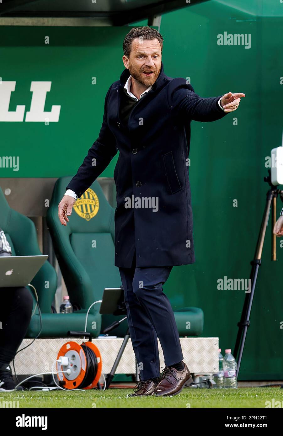 BUDAPEST, HUNGARY - APRIL 2: Angelo Sagal of Ferencvarosi TC