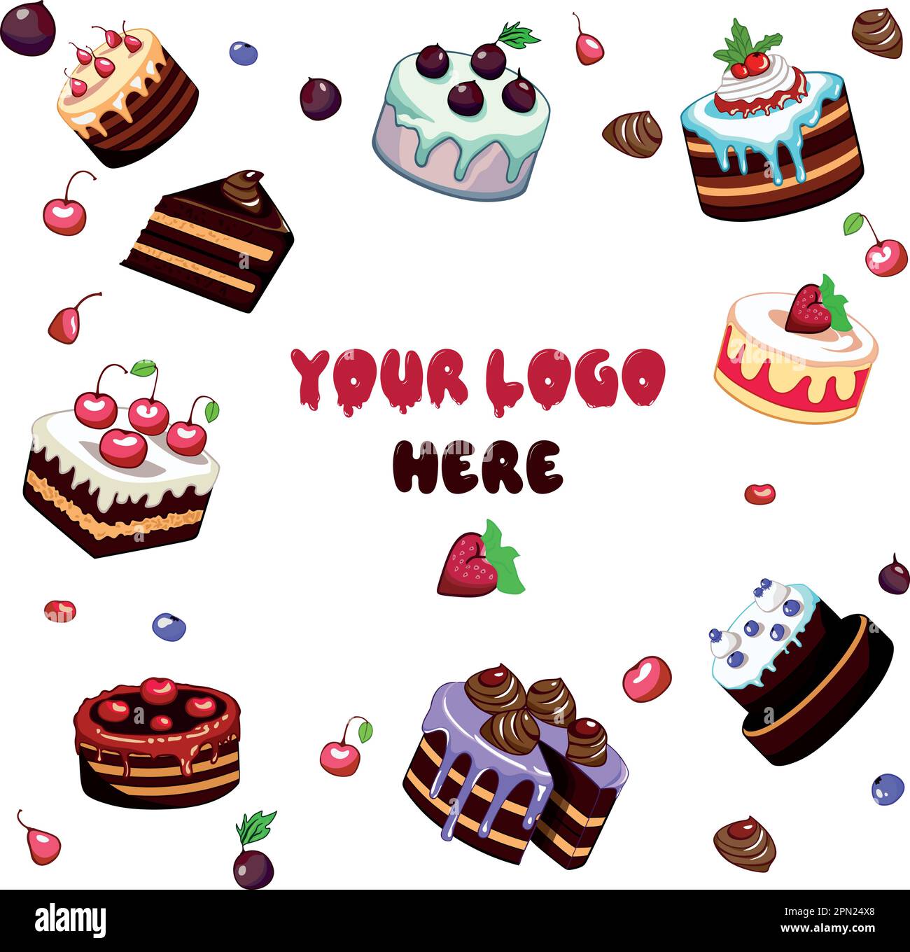 Sugar cake toppers Stock Vector Images - Alamy