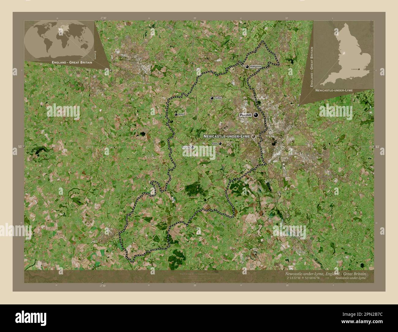 NewcastleunderLyme, non metropolitan district of England Great