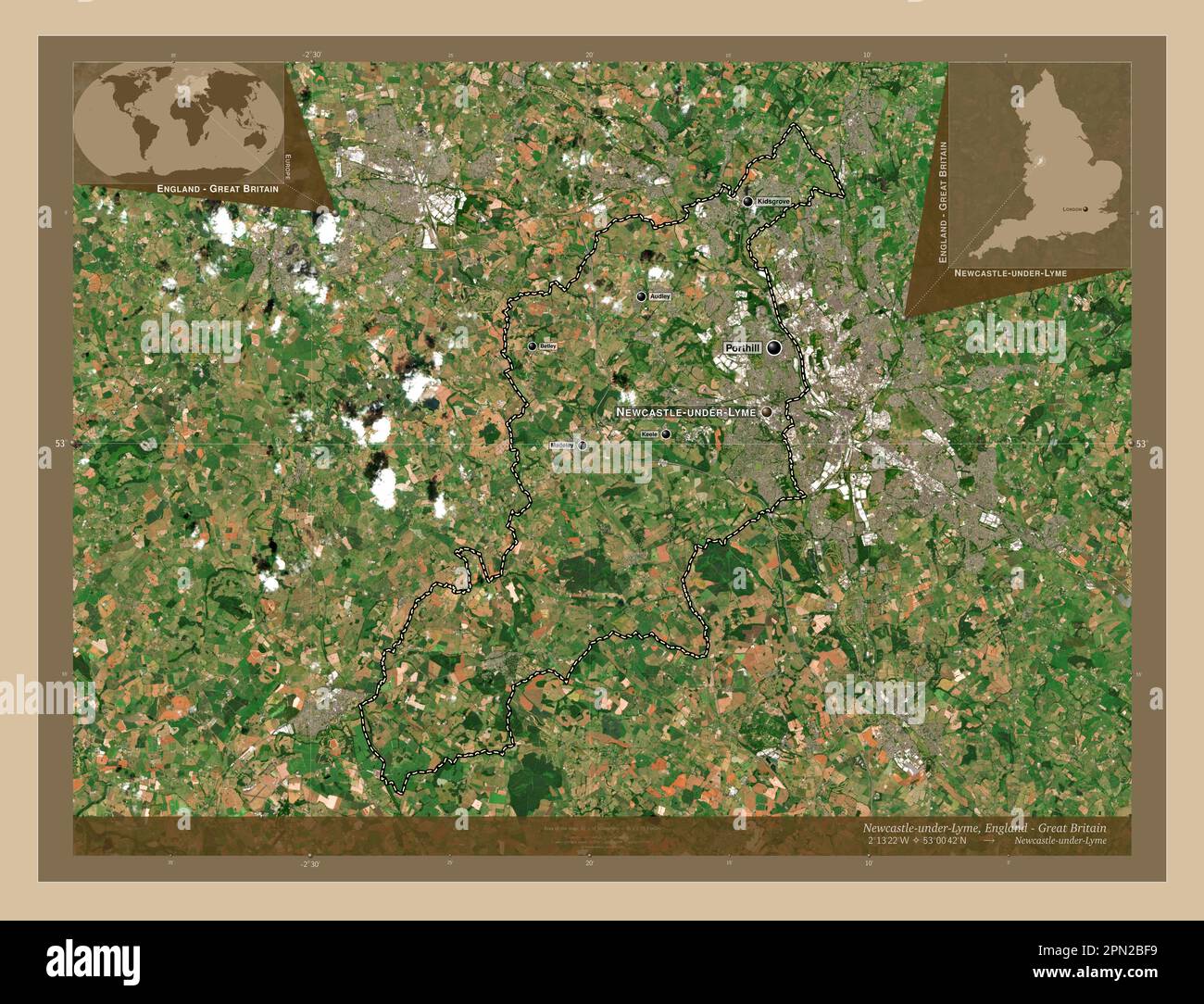 NewcastleunderLyme, non metropolitan district of England Great