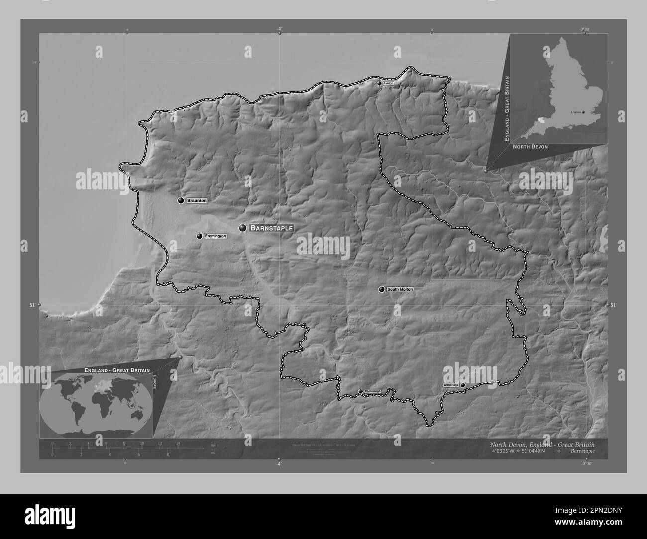 North Devon, non metropolitan district of England - Great Britain