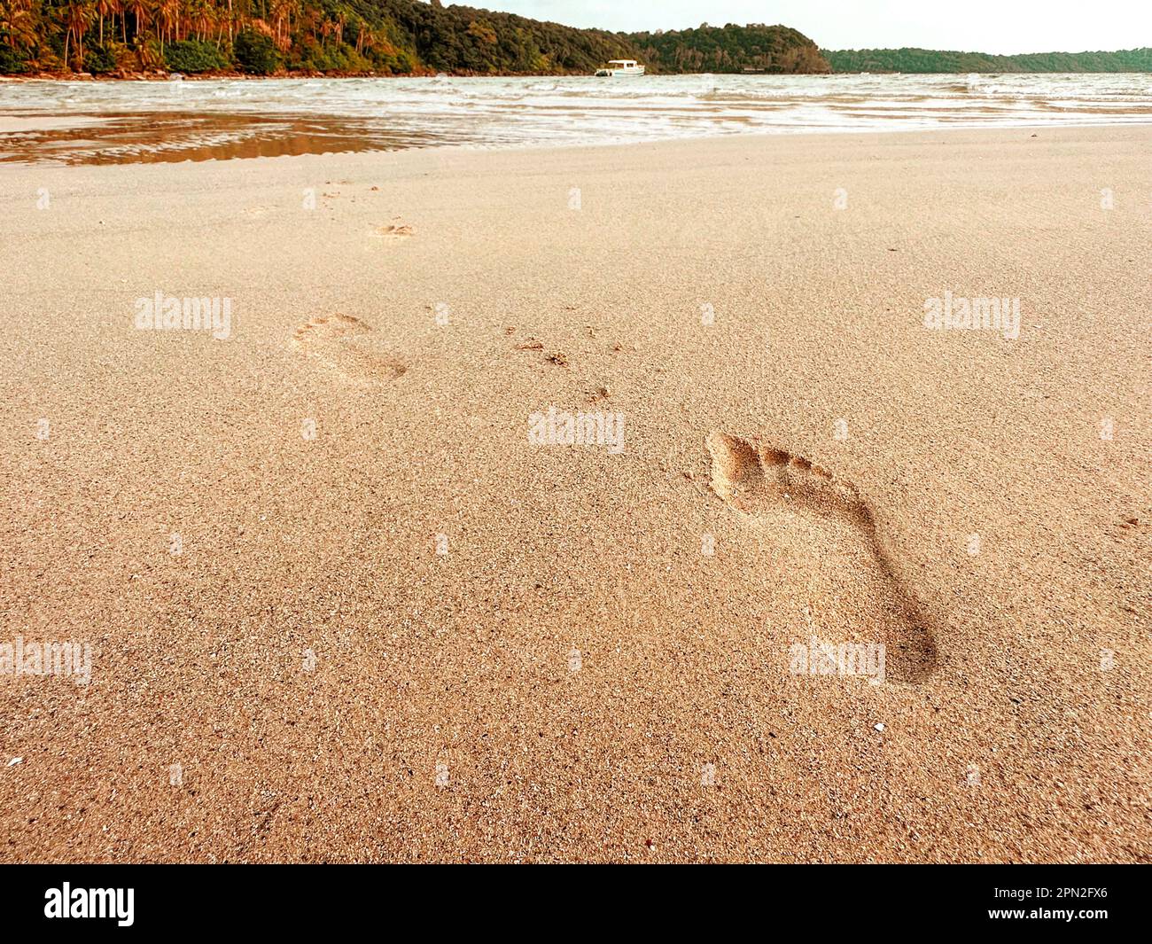 Wet footprint on rock hi-res stock photography and images - Alamy