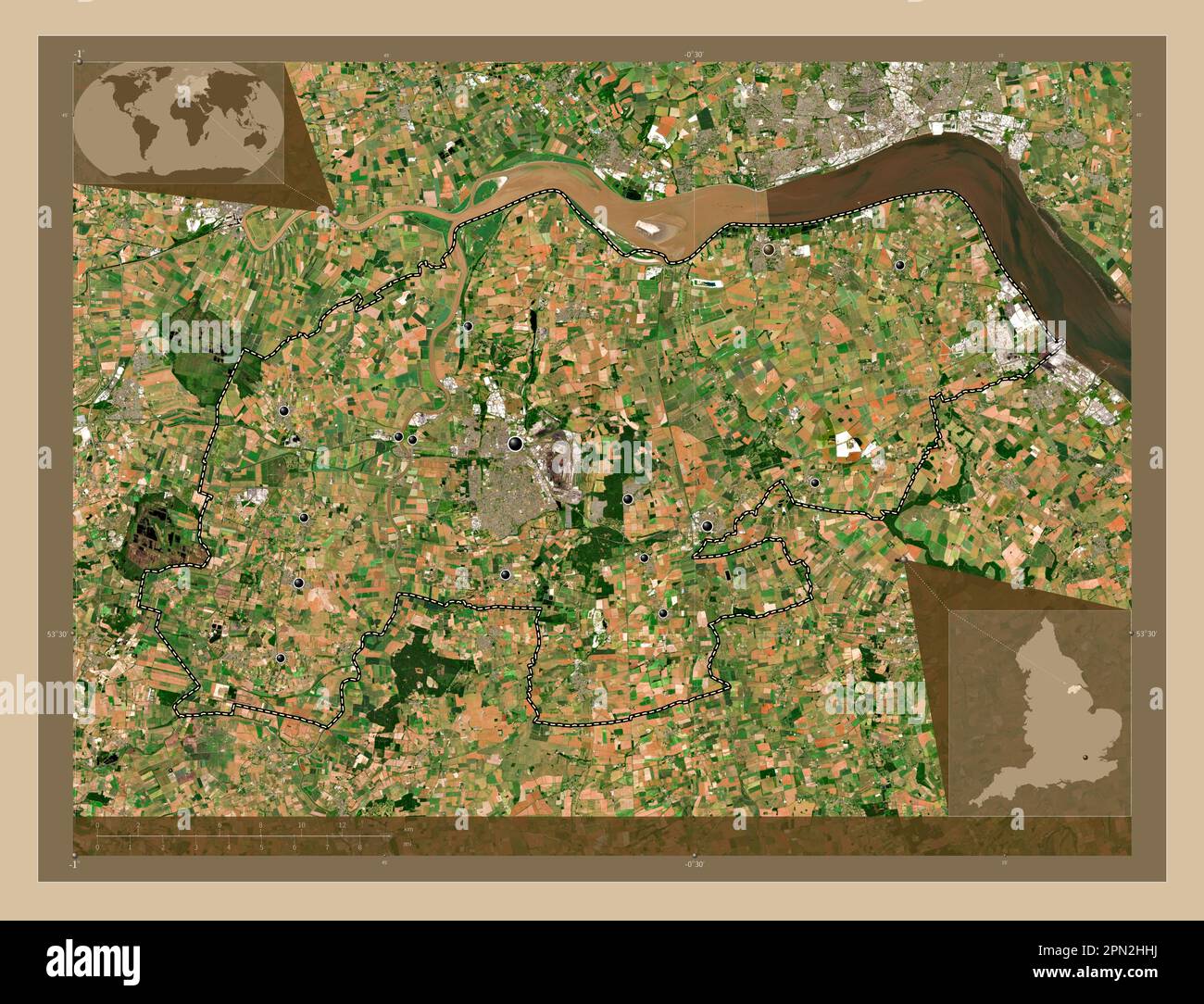 North Lincolnshire, unitary authority of England Great Britain. Low