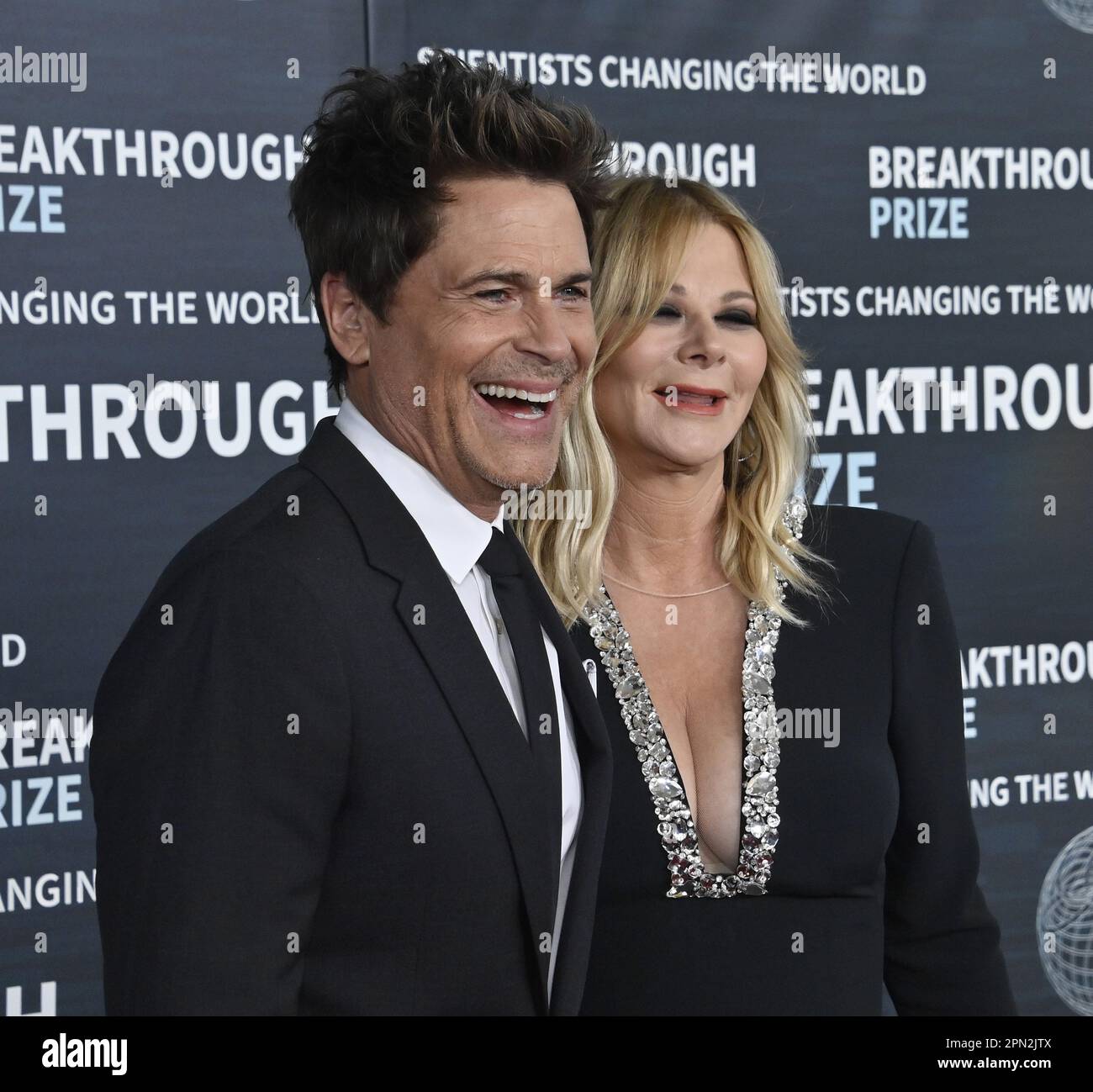 Los Angeles, USA. 15th Apr, 2023. Rob Lowe and Sheryl Berkoff attend the ninth annual Breakthrough Prize Awards ceremony at the Academy Museum of Motion Pictures in Los Angeles on Saturday, April 15, 2023. Photo by Jim Ruymen/UPI Credit: UPI/Alamy Live News Stock Photo