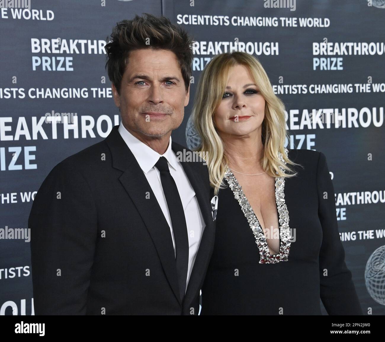 Los Angeles, USA. 15th Apr, 2023. Rob Lowe and Sheryl Berkoff attend the ninth annual Breakthrough Prize Awards ceremony at the Academy Museum of Motion Pictures in Los Angeles on Saturday, April 15, 2023. Photo by Jim Ruymen/UPI Credit: UPI/Alamy Live News Stock Photo