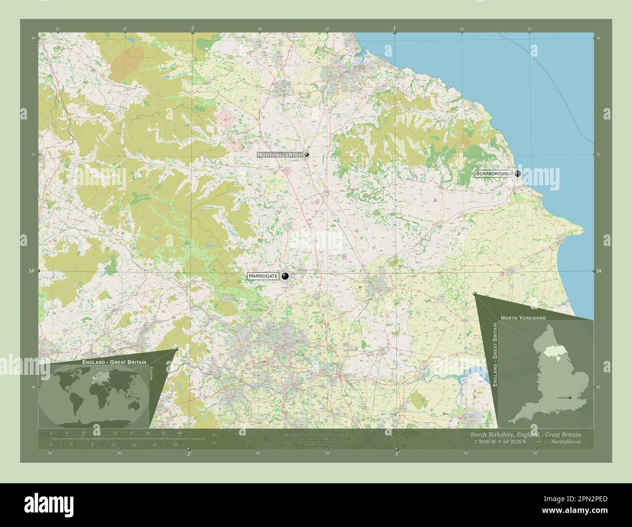North Yorkshire, administrative county of England Great Britain. Open