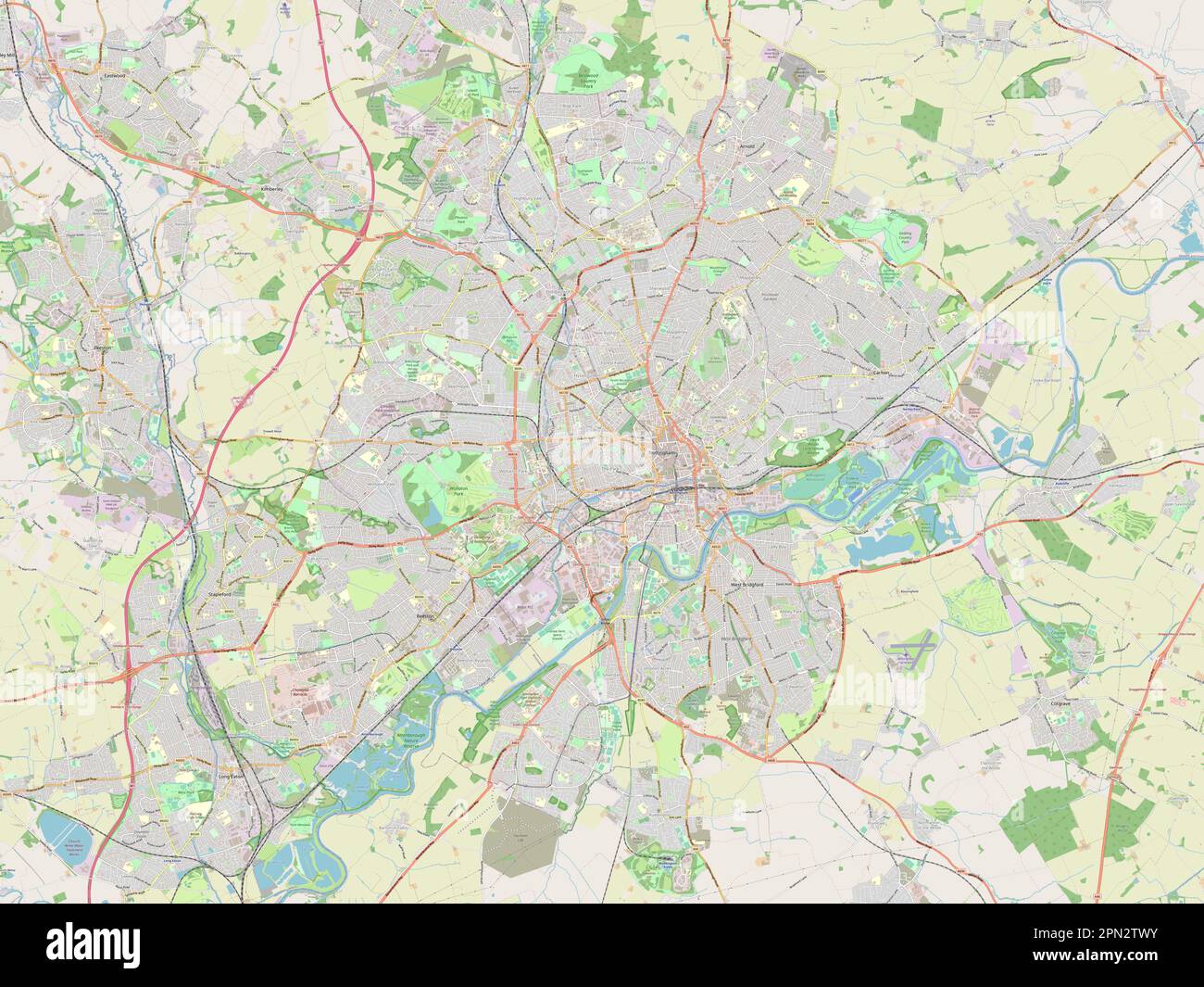 City of Nottingham, unitary authority of England - Great Britain. Open ...