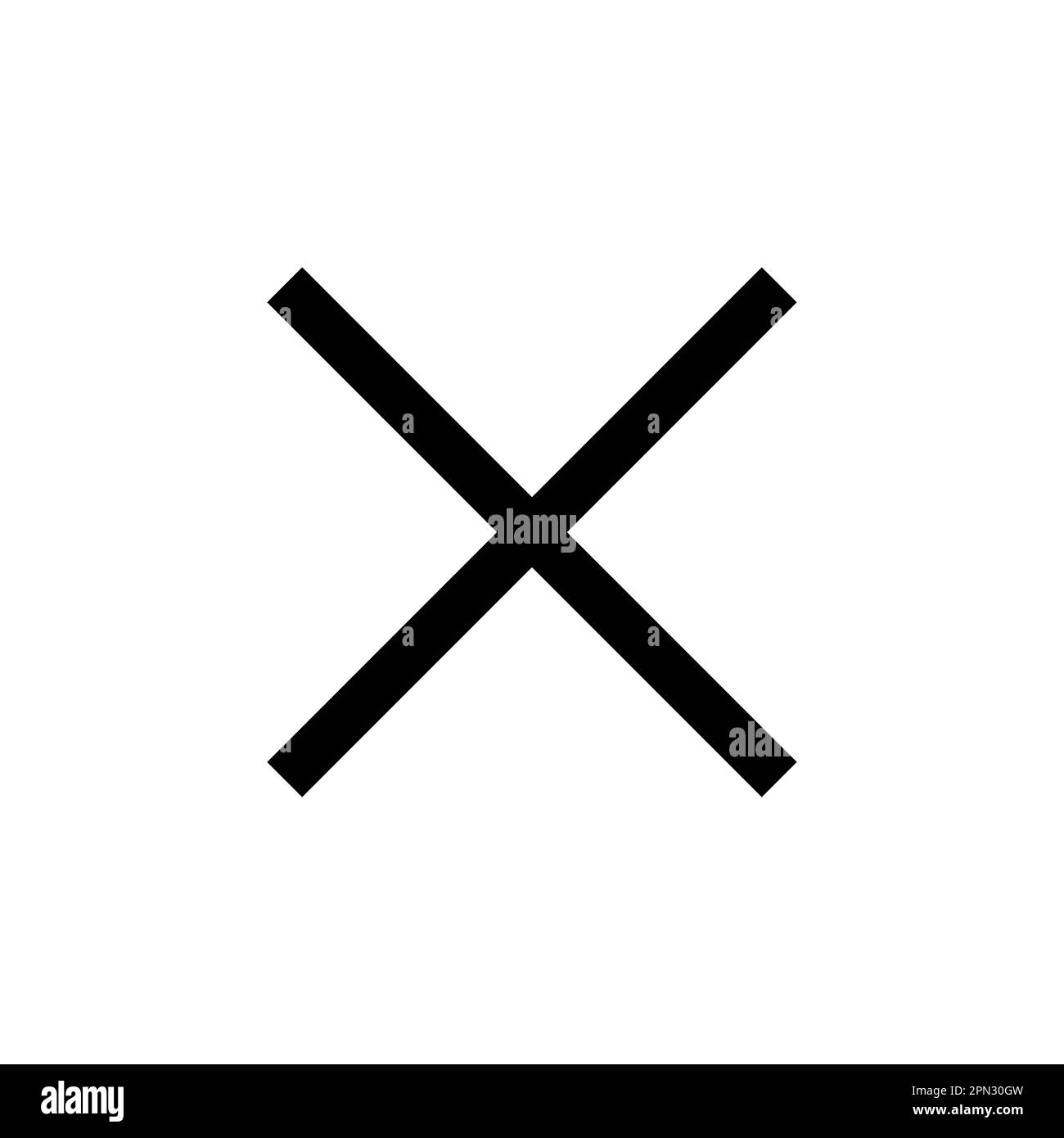 Close vector icon. Delete icon vector. cross sign Stock Vector Image ...