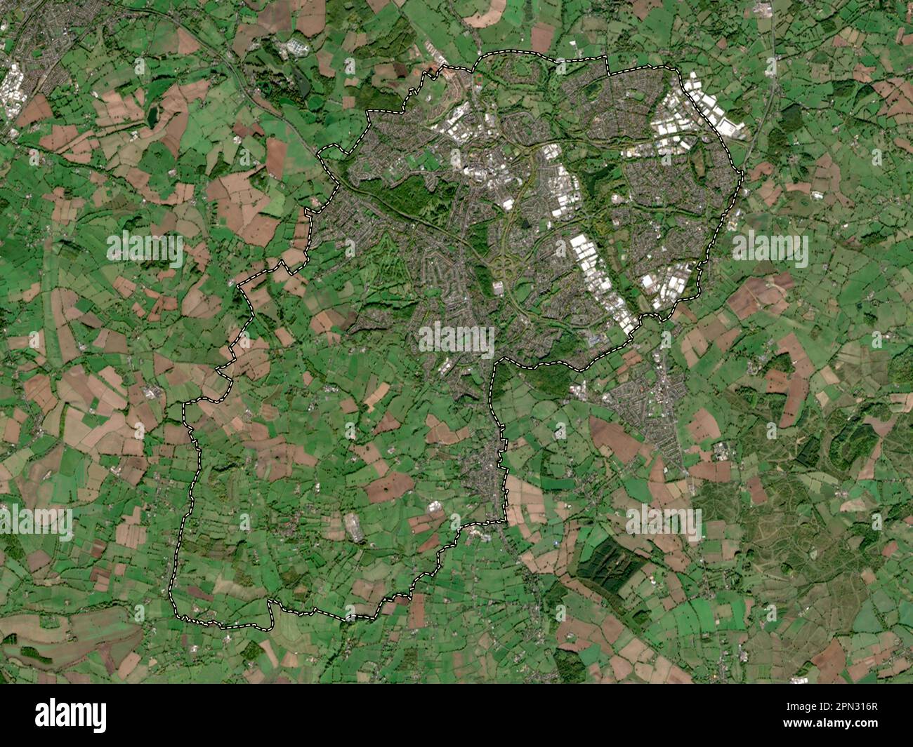 Redditch, non metropolitan district of England Great Britain. Low